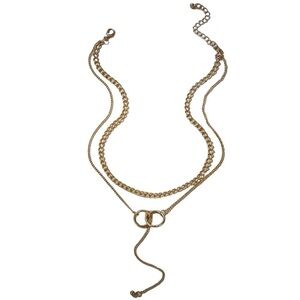 One Piece Classic Style Women’s Layered Necklace, Choker, Gold Tone